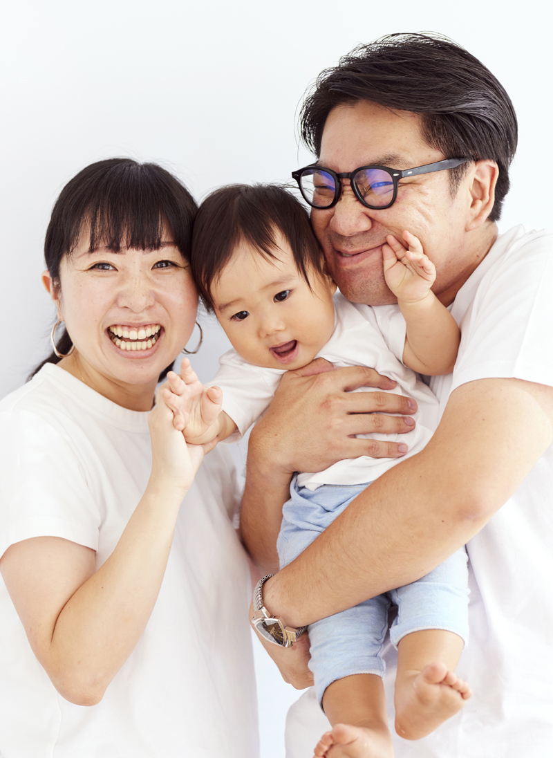 細渕親子３人
