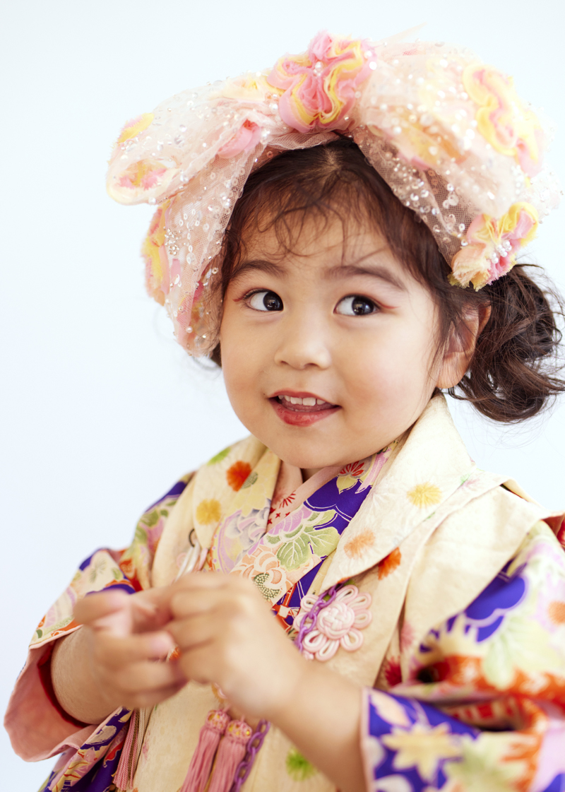 萱間アンティーク着物３才